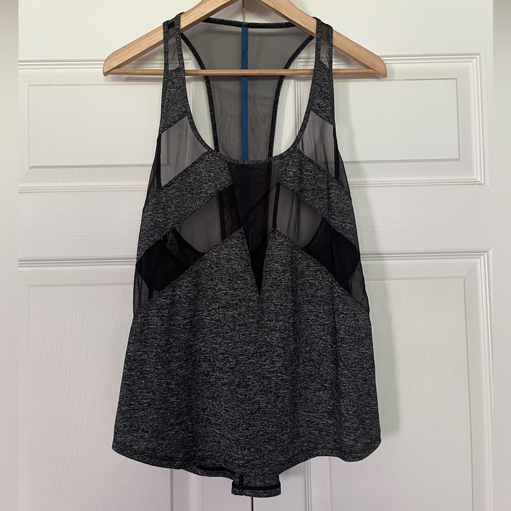 {Lululemon} If You're Lucky Tank in Heathered Black / Black /